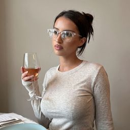 Lasha Transparent Browline lunettes5