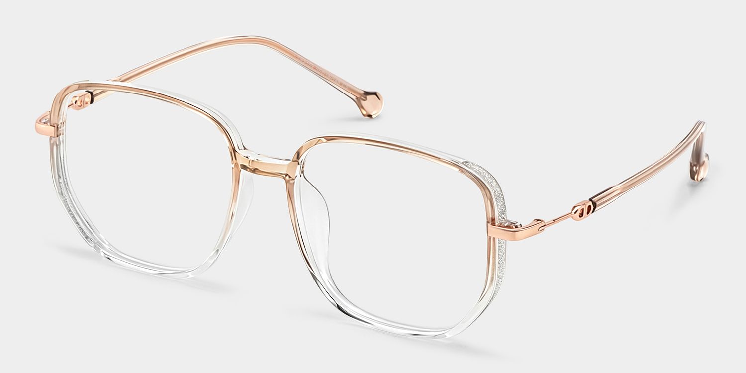 Lunettes Joana Géométriques Beiges3