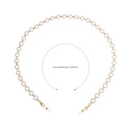 Chaînes Pour Lunettes Blanches En Forme De Fleur2