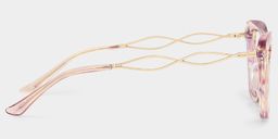 Papillon Acétate Rose Lunettes4