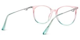Lunettes rondes rose et vert Babbage4