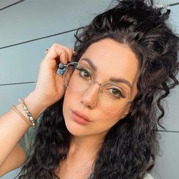 Bivins Or Géométrique lunettes5
