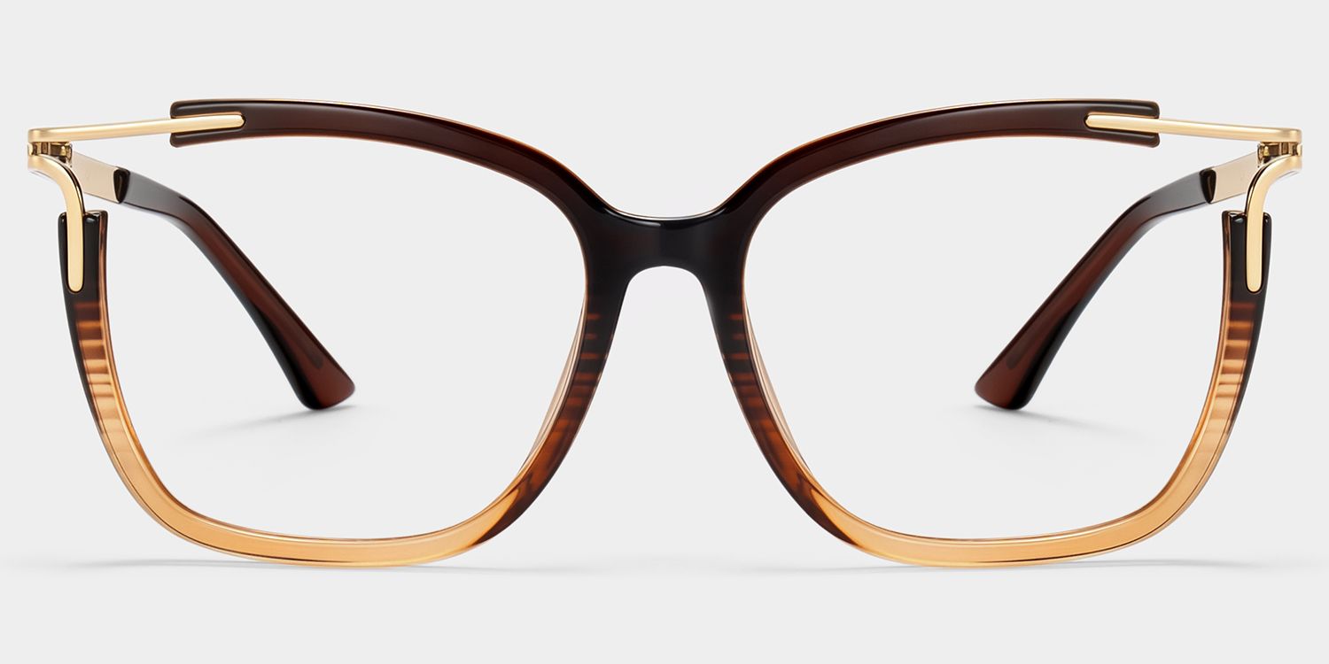 Nuriama Marron Cateye Lunettes2