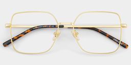 Abigail Doré Carré Lunettes3