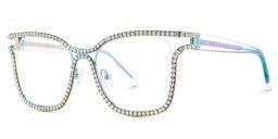 Shine Irisé Carré lunettes5