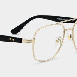 Lunettes aviateur dorées4