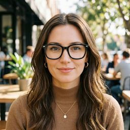 Lana Lunettes Carrées Noires6