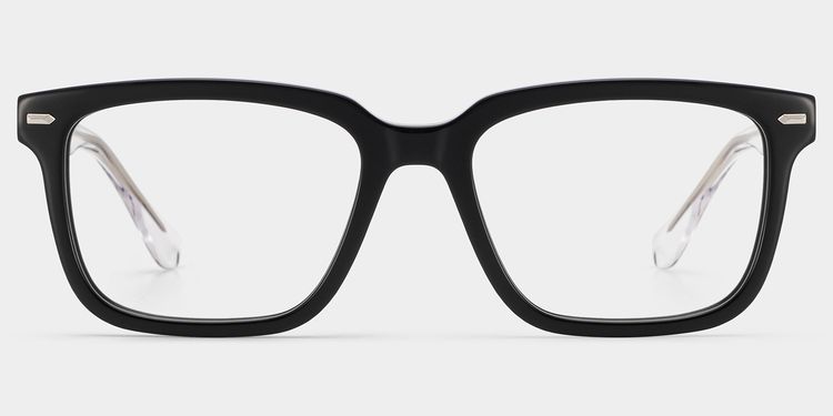 Lunettes rectangulaires noires
