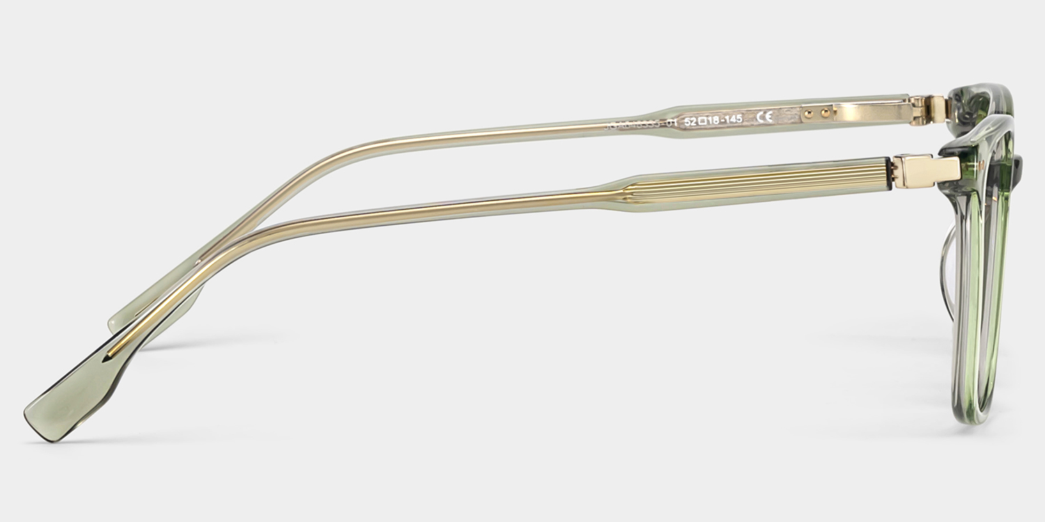 Zoe Carré Vert Lunettes6