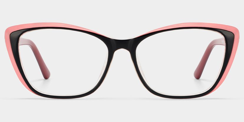Fidelia Noir Rose Cat-eye lunettes