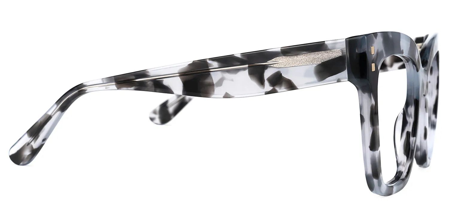 Minguela Carré Gris-Tortue Acétate Lunettes2