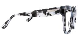 Carré Gris Tortue Acétate Lunettes2