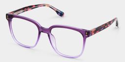 Carrées Violettes TR90 Lunettes2