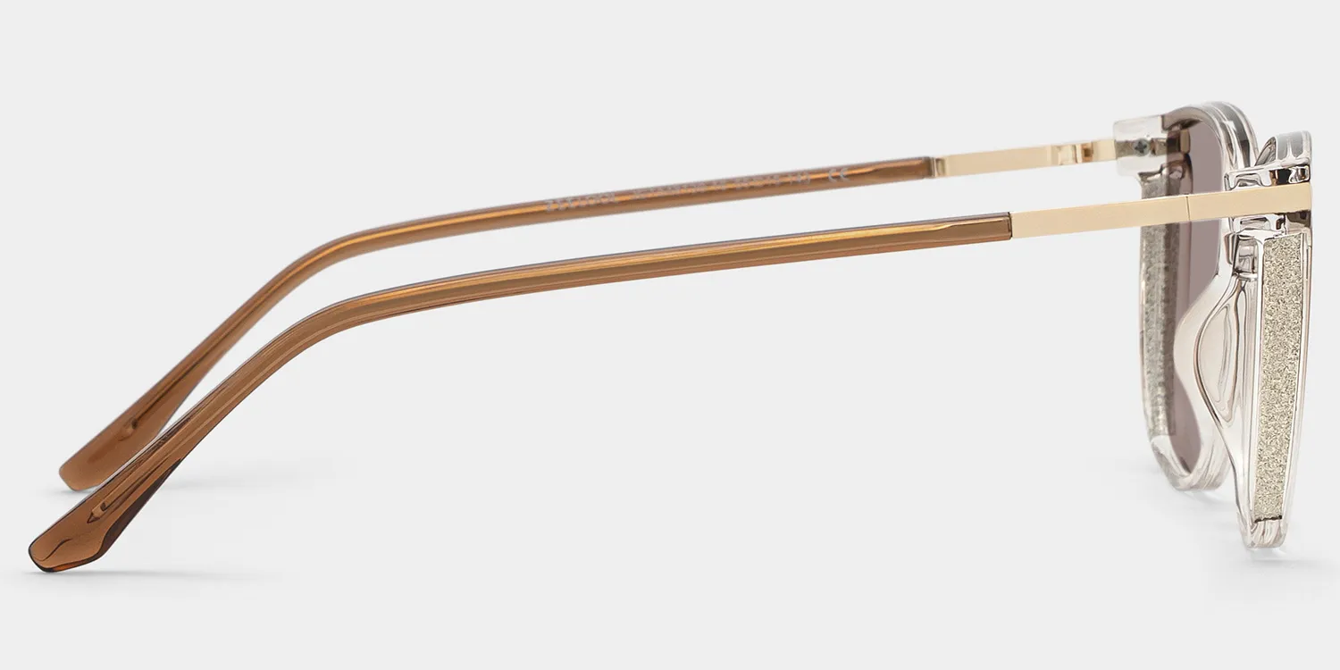 Rodz Marron Cristal Carré Lunettes3