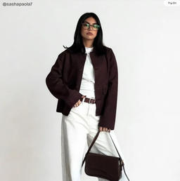 Lunettes papillon en acétate marron mat6