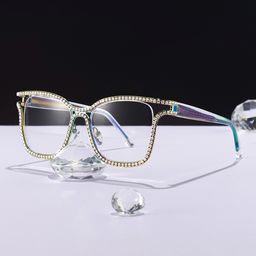 Shine Irisé Carré lunettes2