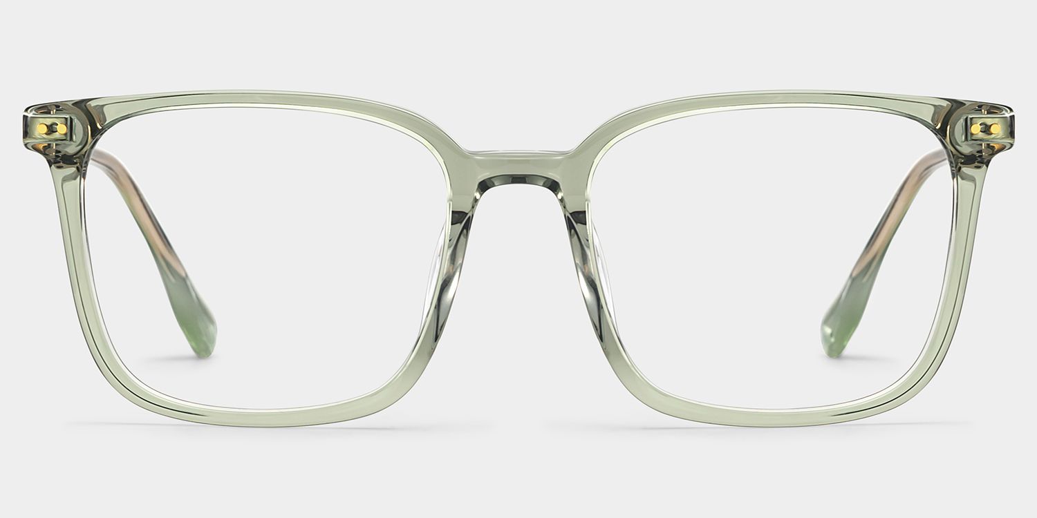 Zoe Carré Vert Lunettes3