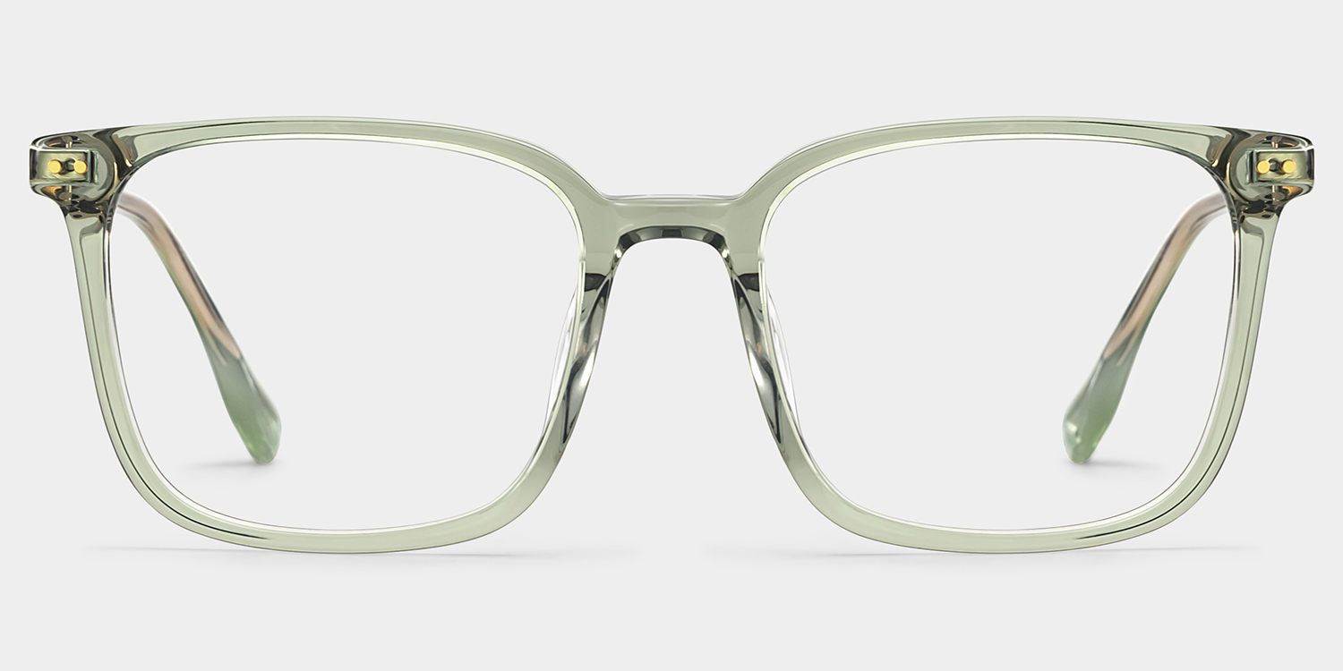 Zoe Carré Vert Lunettes3