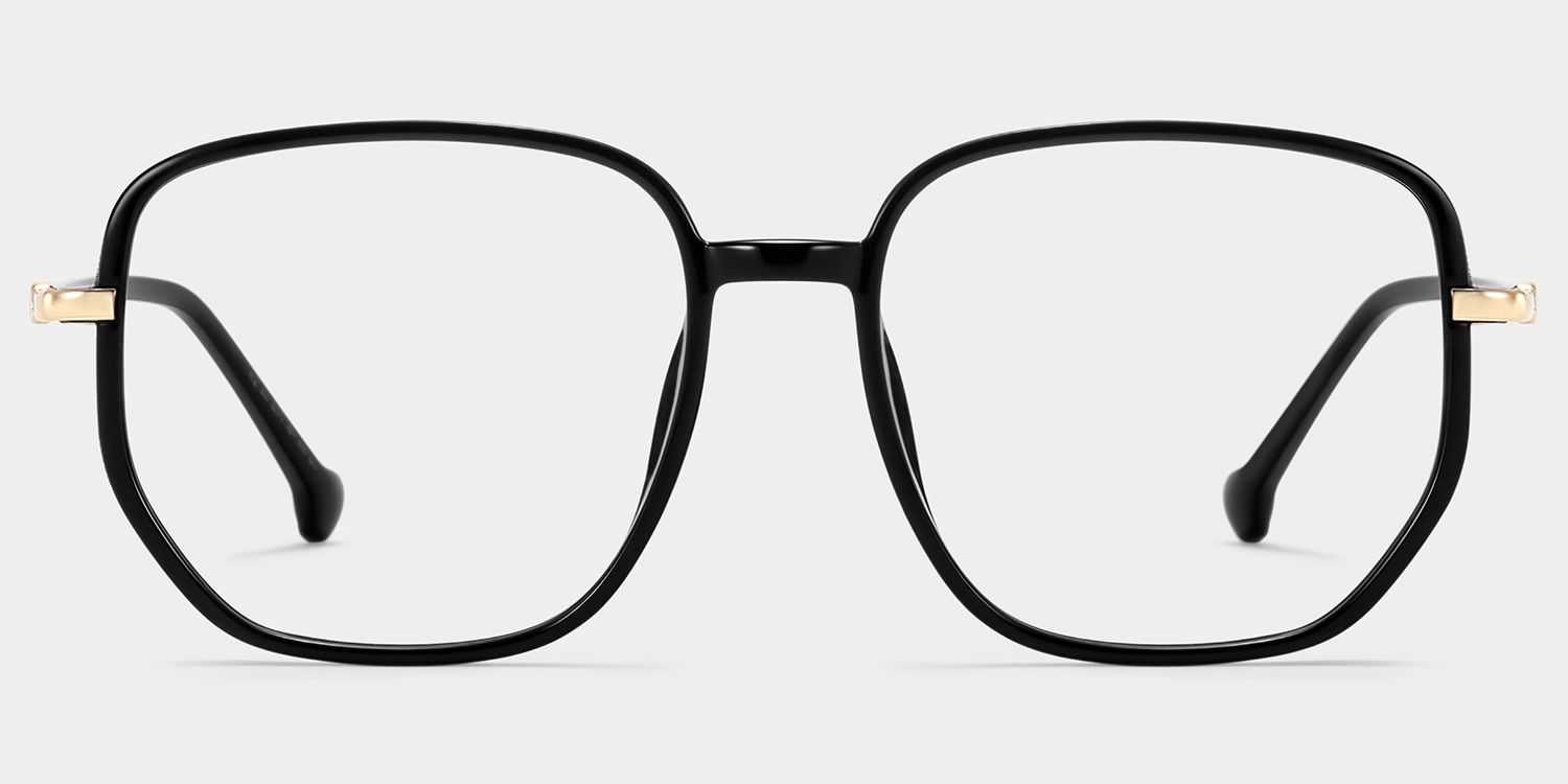 Joana Noir Géométrique lunettes1