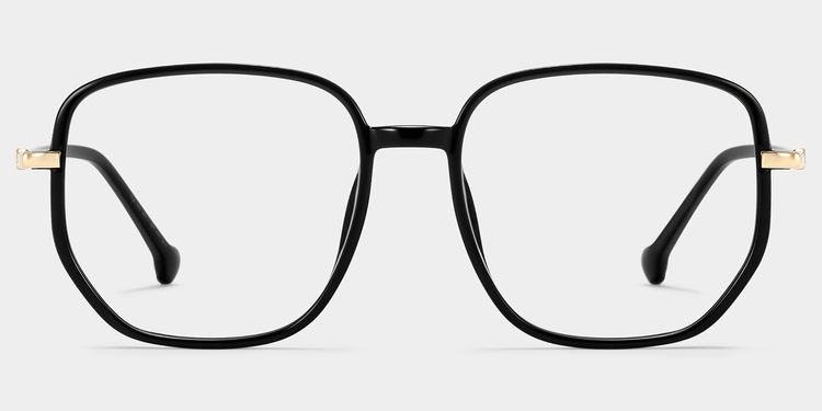 Joana Noir Géométrique lunettes