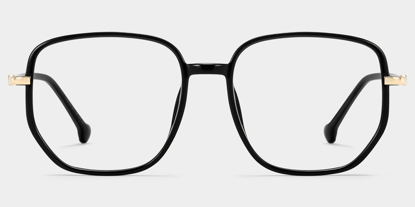 Joana Noir Géométrique lunettes