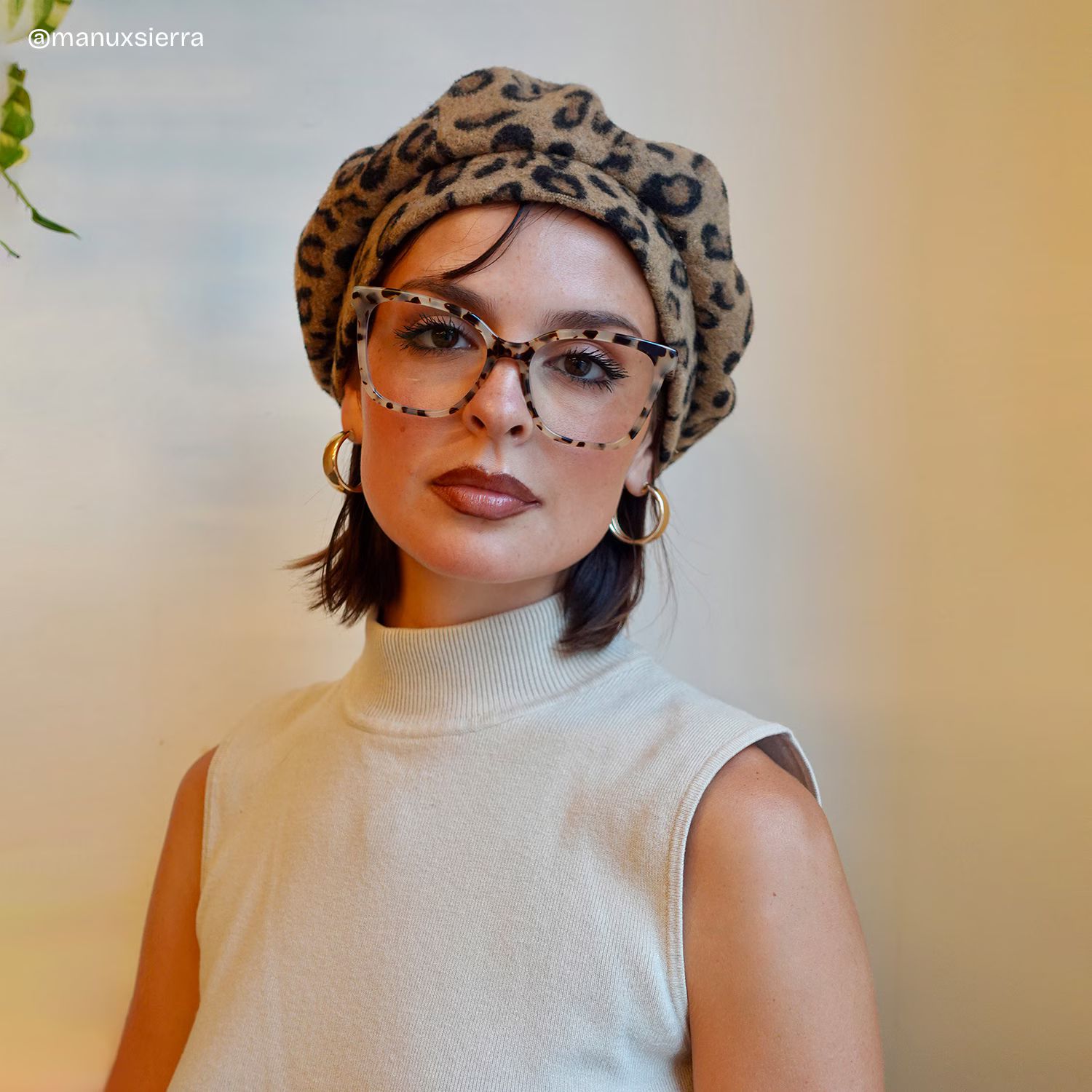 Diane Rectangulaire Tortue Lunettes8