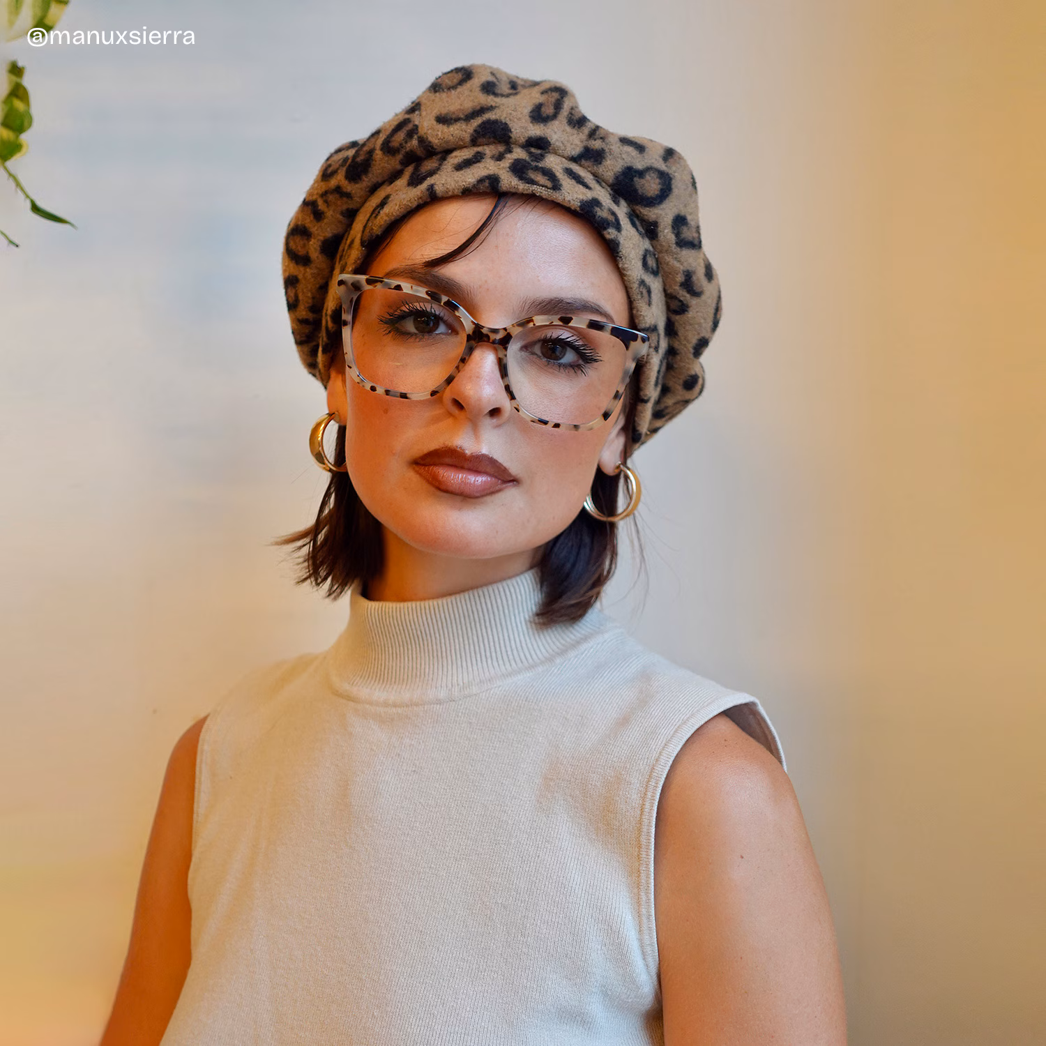 Diane Rectangulaire Tortue Lunettes8