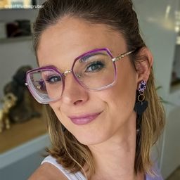 Burt Violet Géométrique lunettes6