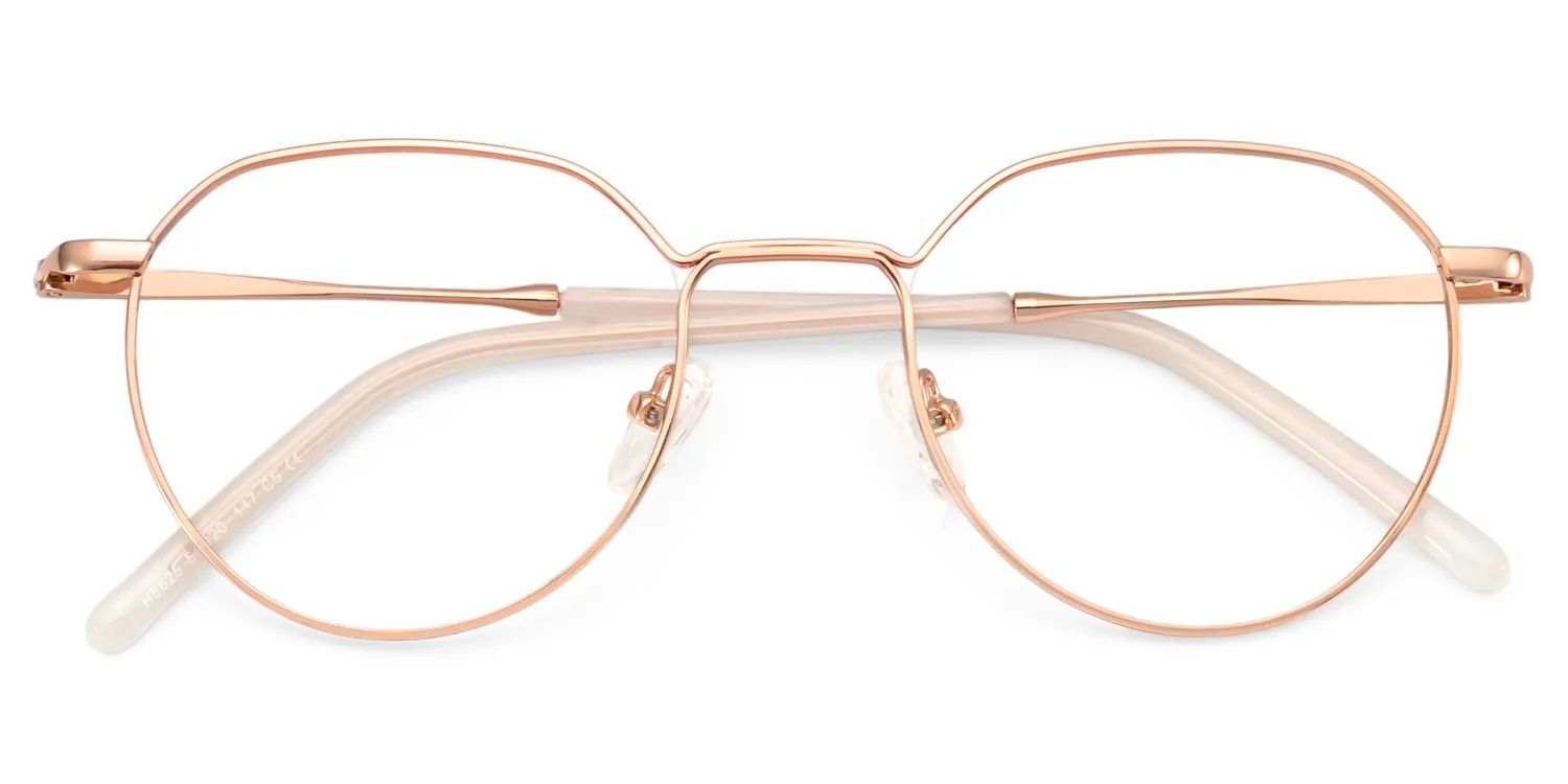 Lunettes géométriques dorées Thea3