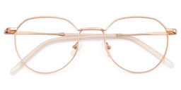 Lunettes géométriques dorées Thea3