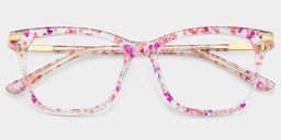 Eliot Rose Rectangulaire lunettes2