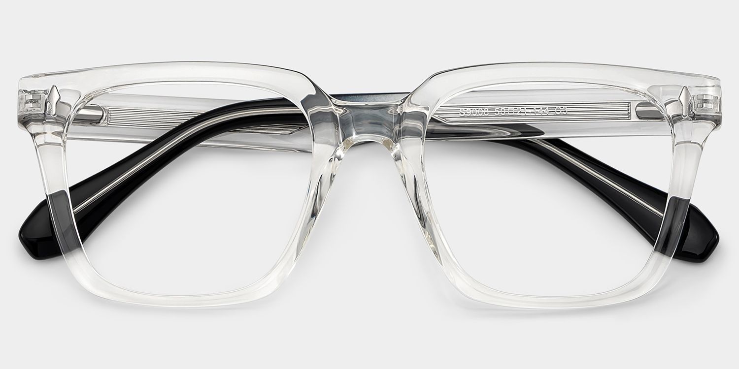Lunettes rectangulaires transparentes Nick1