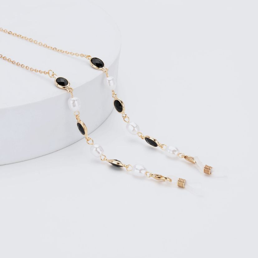 Chaînes Pour Lunettes En Or Perle Élégantes