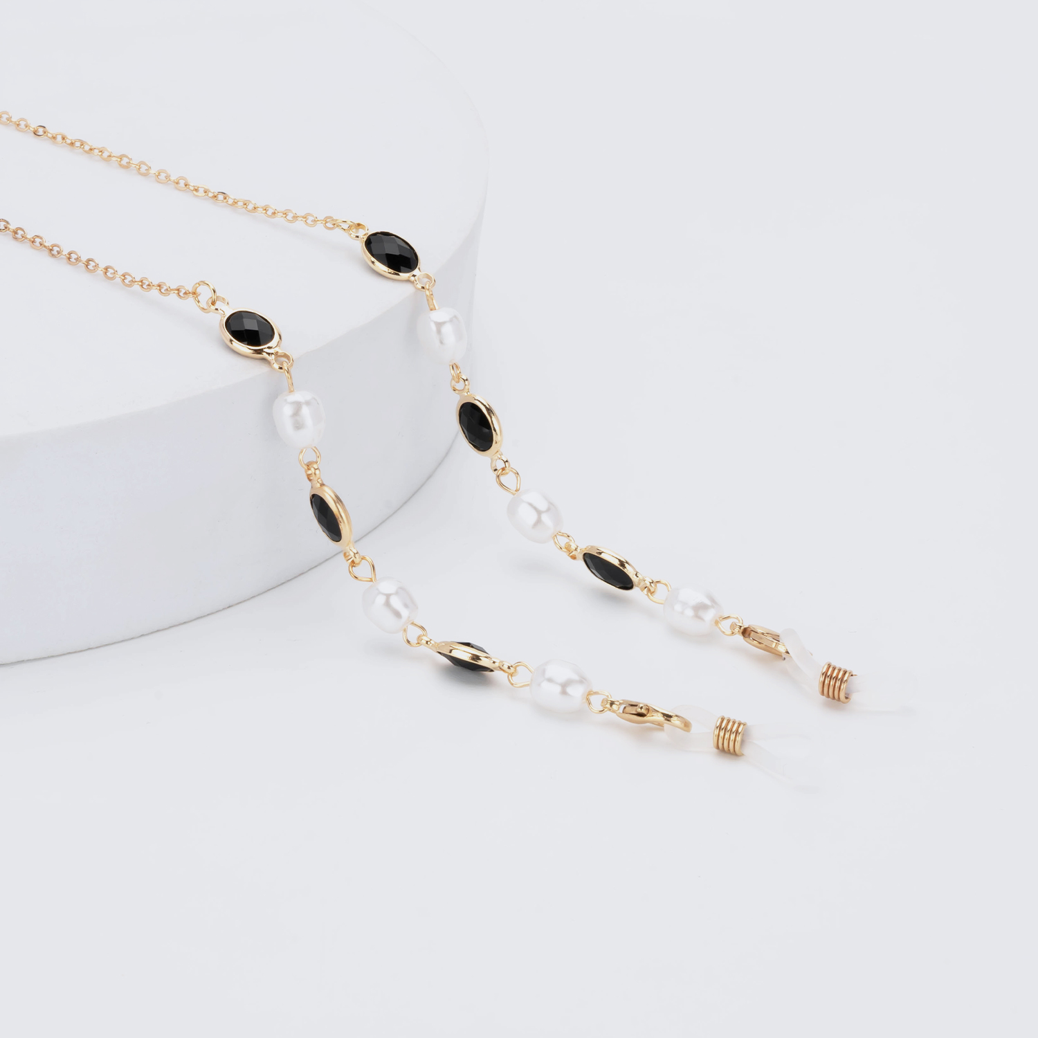 Chaînes Pour Lunettes En Or Perle Élégantes0