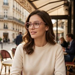 Lana Lunettes Carrées Marron6