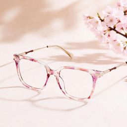 Carré Rose TR90 Lunettes0