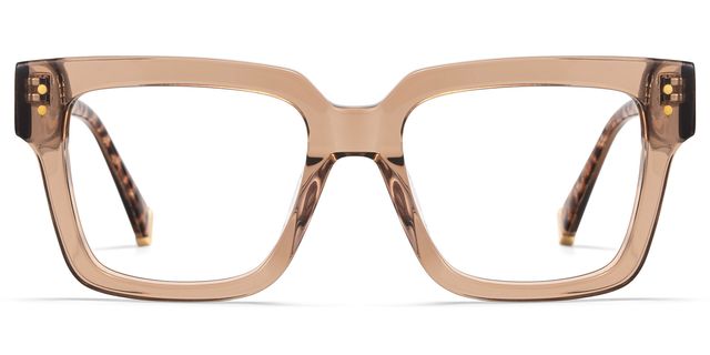 Caius Carré Beige Lunettes