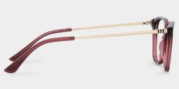Rouge Rectangle Lunettes4