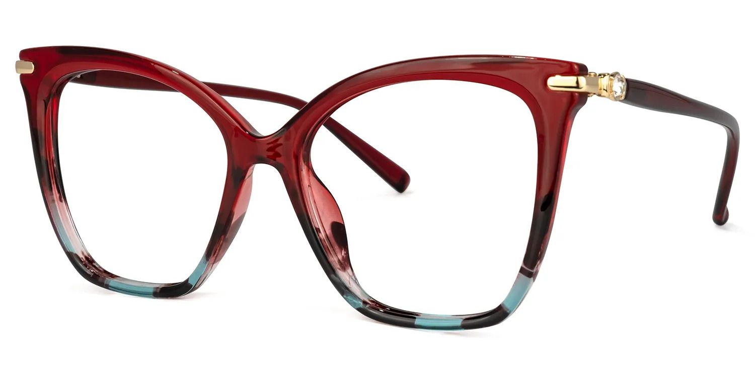 Lamar Lunettes Papillon Rouges2