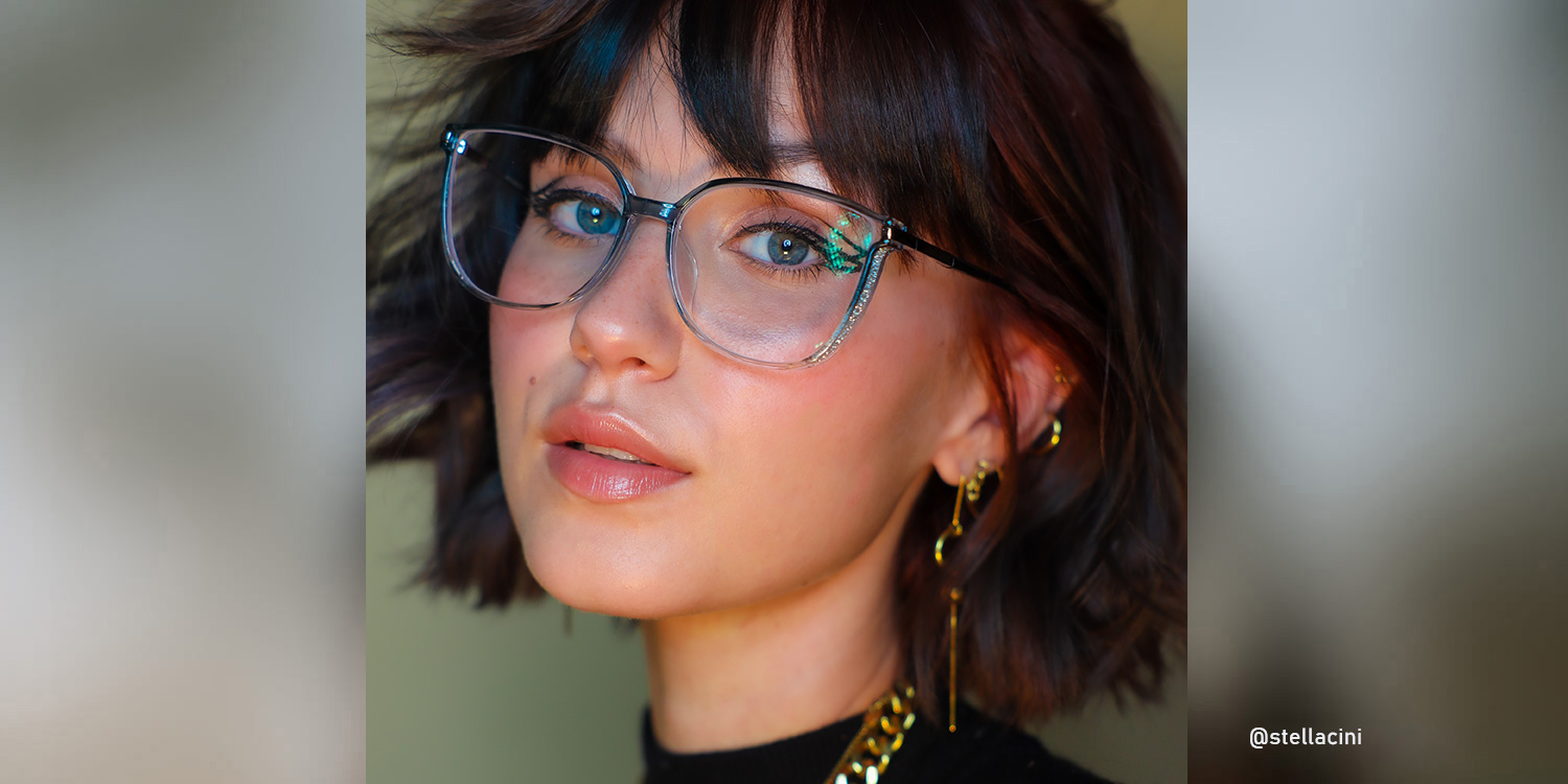ZEELOOL Rodz Bleu Carré Lunettes