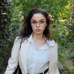Carré Rose TR90 Lunettes6