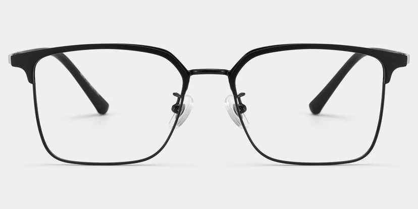 Lunettes rectangulaires noires Tait