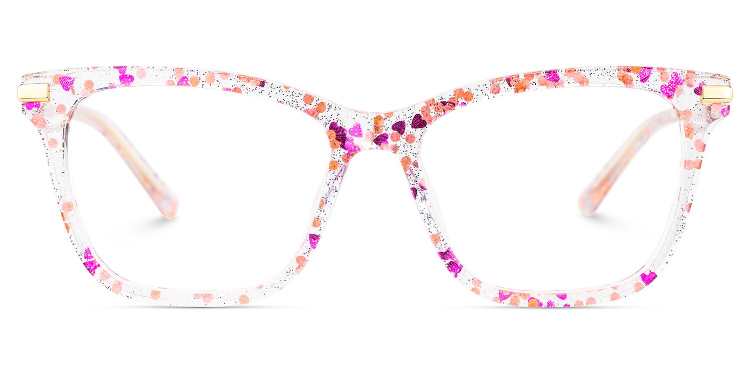 Eliot Rectangle Rose Lunettes2