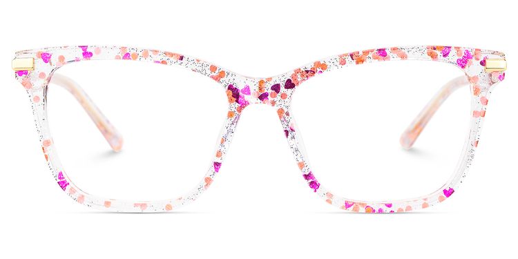 Eliot Rectangle Rose Lunettes