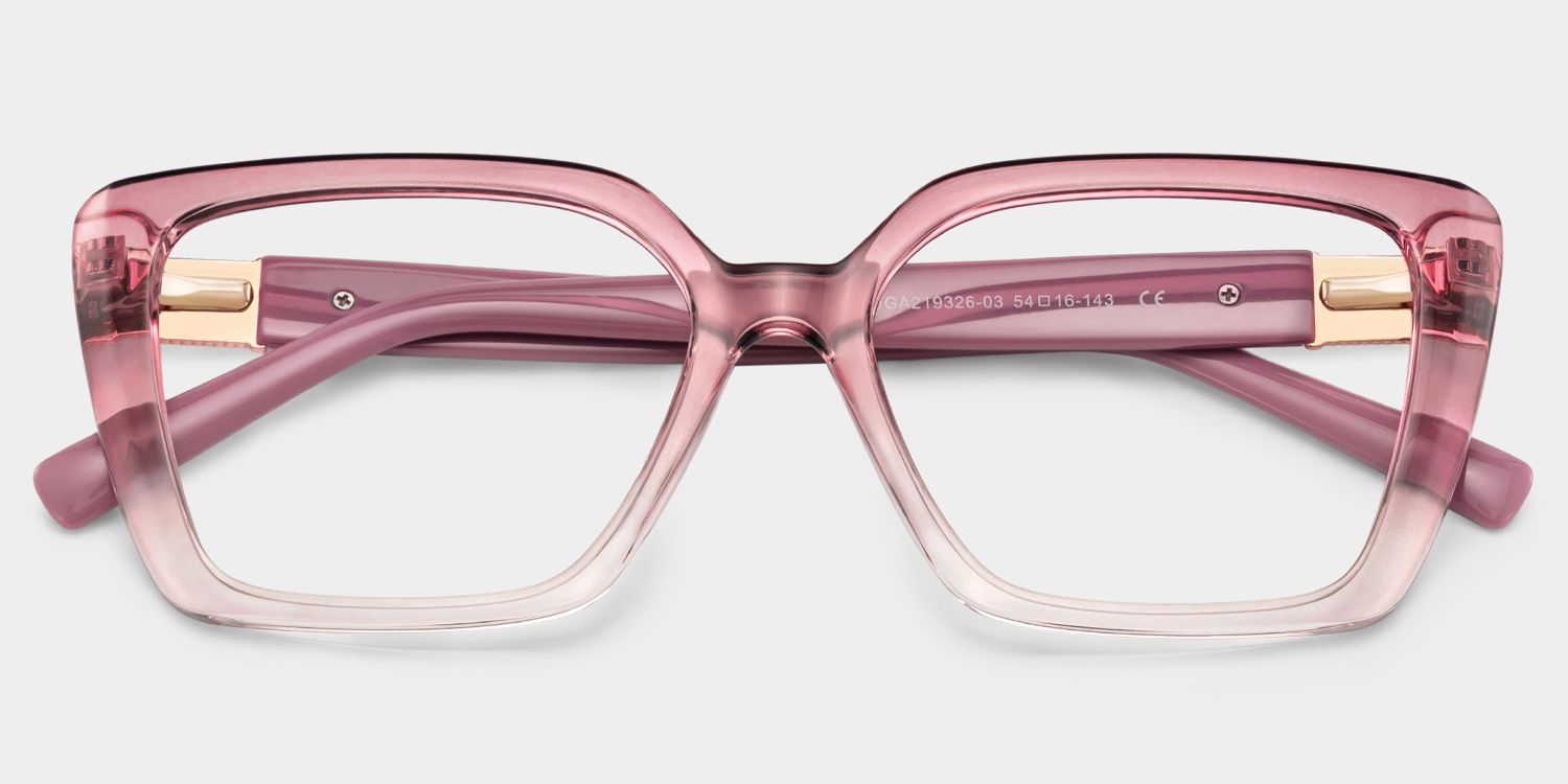 Emery Géométriques Acétate Bicolores Lunettes2