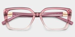 Géométriques Acétate Bicolores Lunettes2