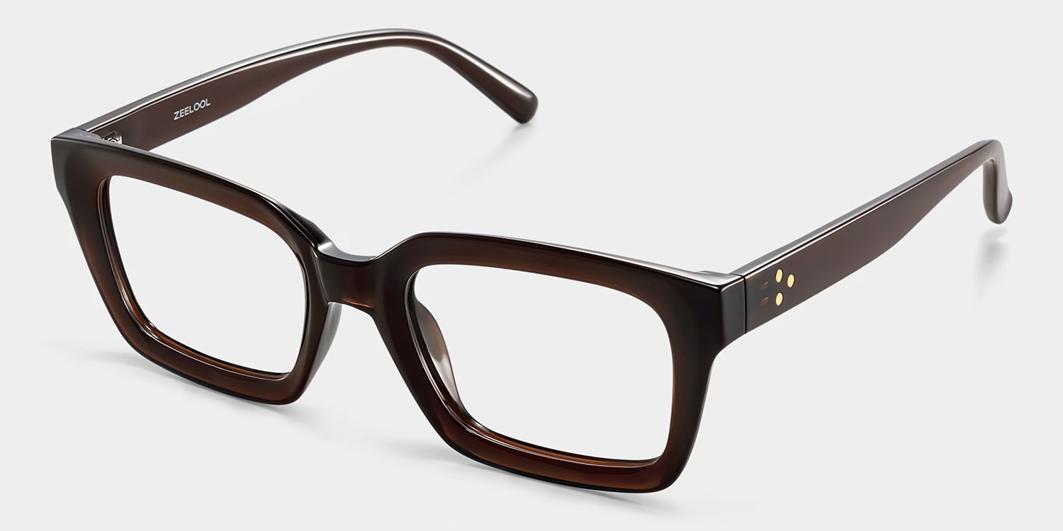 Marley Lunettes rectangulaires marron foncé TR903