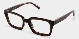 Lunettes rectangulaires marron foncé TR903
