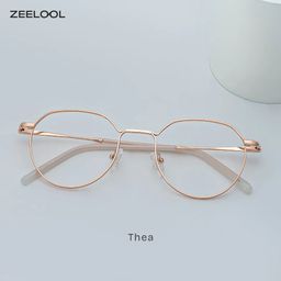 Lunettes géométriques dorées Thea1