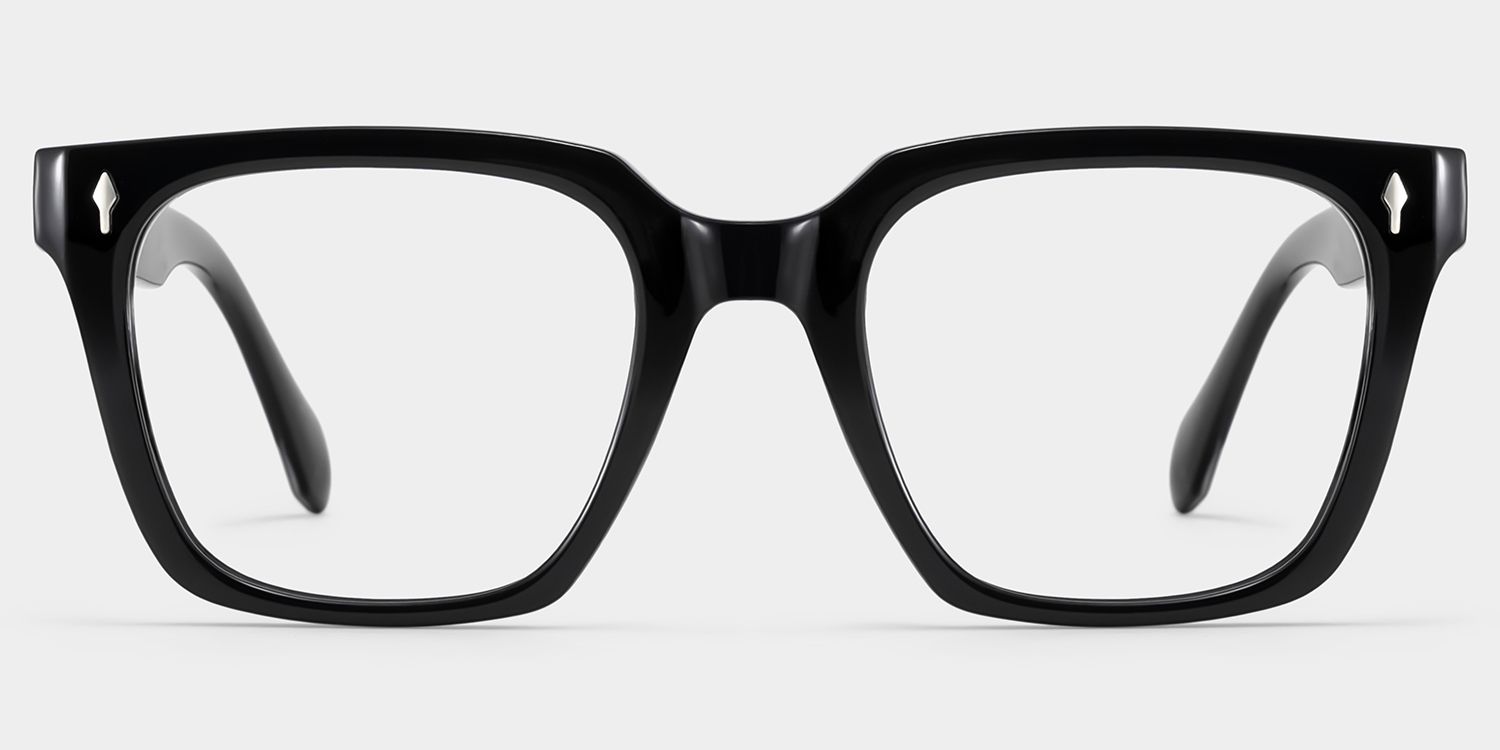 Lunettes rectangulaires noiresNick0